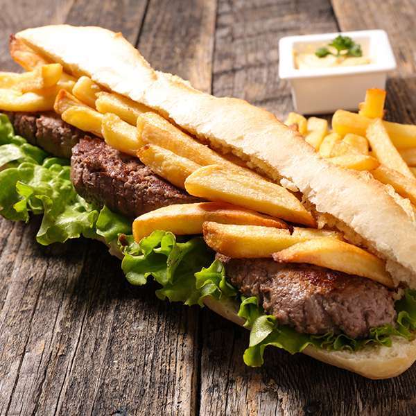 Sandwich steack frites